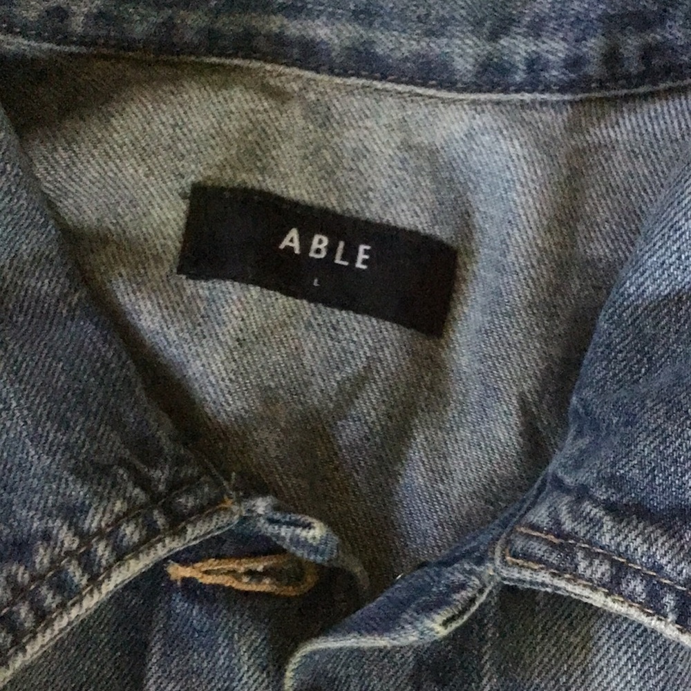Able ‘Aspen’ Denim Jean Jacket, Blue, Size L